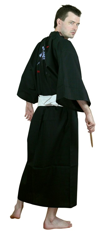 мужское кимоно ДЗЭН, хлопок 100%, вышивка