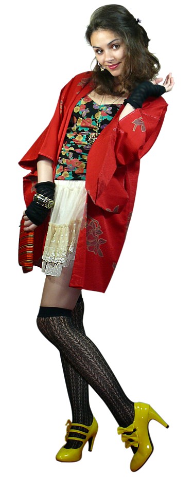 хаори из шелка, японская верхняя одежда