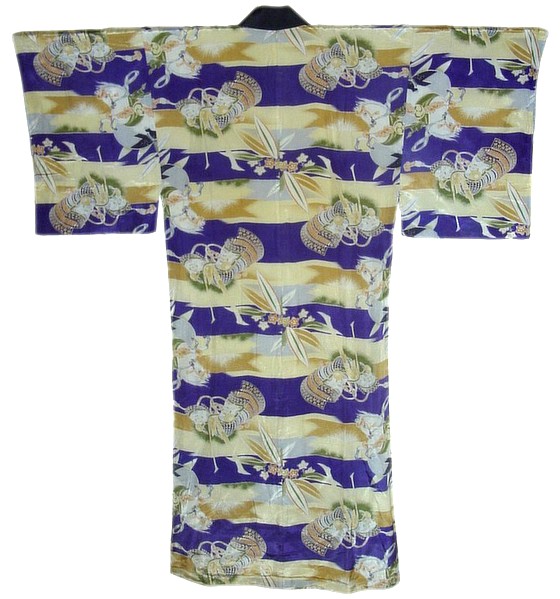 антикварное мужское кимоно, шелк,1930-е гг. Kimono-Ya