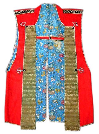 одежда самурая: дзинбаори, конец 18 в. шерсть, парча, вышивка