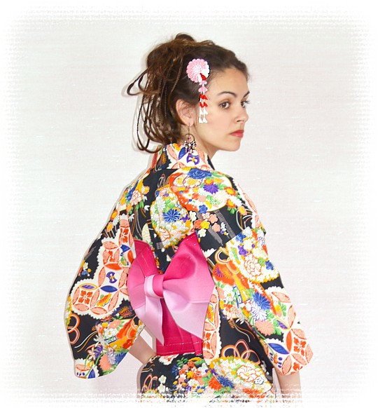 японская традиционная одежда: пояс оби для женского кимоно