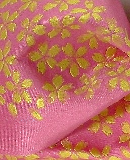 рисунок тками японского пояса оби для женского кимоно
