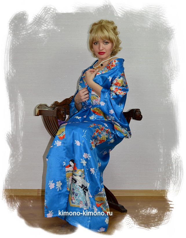 женская одежда из натурального шелка, Япония